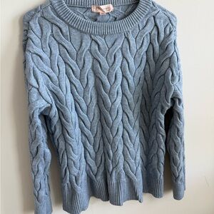 Philosophy Light Blue Cable Knit Sweater